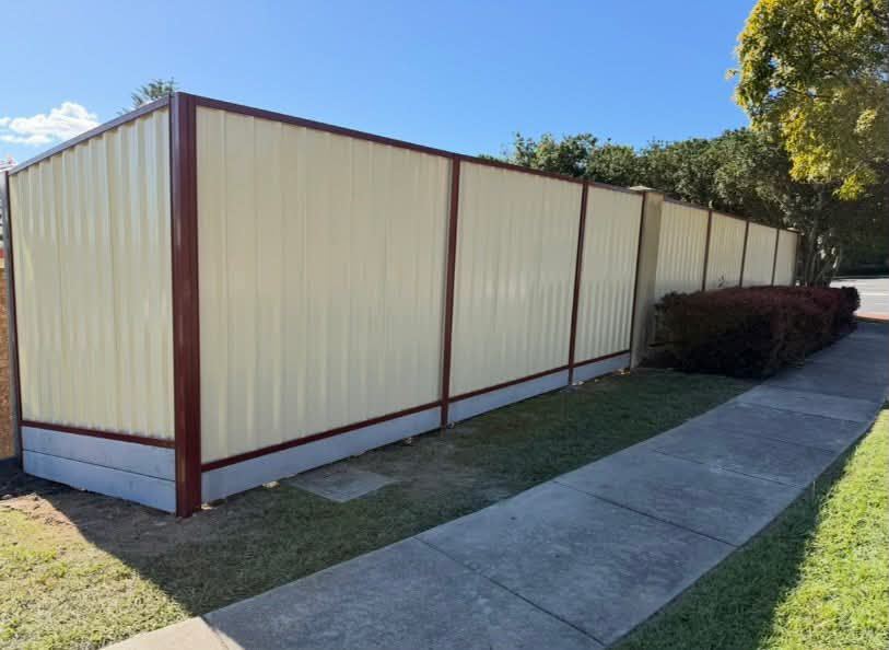 Completed shed side wall with repaired horizontal cladding